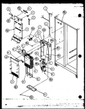 EVAP AND AIR HANDLING Diagram and Parts List for 36071 P1108705W Litton Refrigerator