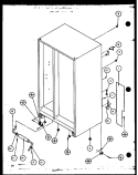 ROLLERS AND BACK UNIT Diagram and Parts List for 36071 P1108705W Litton Refrigerator