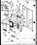FZ EVAP AND AIR HANDLING Diagram and Parts List for 36558 P1115403W Litton Refrigerator