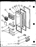REF DOOR Diagram and Parts List for 36071 P1115801W Litton Refrigerator