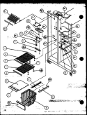 FZ SHELVING AND REF LIGHT Diagram and Parts List for 36071 P1115801W Litton Refrigerator