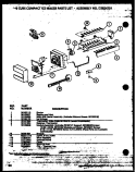8 CUBE COMPACT ICE MAKER Diagram and Parts List for 36071 P1115801W Litton Refrigerator