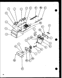 ICE BUCKET AND ICE MAKER Diagram and Parts List for 36588 P1108402W Litton Refrigerator