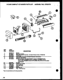 8 CUBE ICE MAKER Diagram and Parts List for 36588 P1108402W Litton Refrigerator