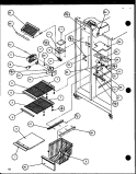 FZ SHELVING AND REF LIGHT Diagram and Parts List for 36081 P1108701W Litton Refrigerator