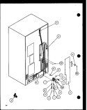 CABINET BACK Diagram and Parts List for 36081 P1108701W Litton Refrigerator