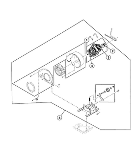 Motor Assy Diagram and Parts List for FEU17AWF1702  Speed Queen Dryer