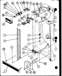 REF / FZ CONTROLS AND CABINET PART Diagram and Parts List for SZDE25KB P1116802W Amana Refrigerator