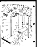 REF / FZ CONTROLS AND CABINET PARTS Diagram and Parts List for 36598 P1115604W Litton Refrigerator
