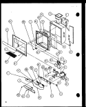 ICE AND WATER CAVITY Diagram and Parts List for 36598 P1115604W Litton Refrigerator