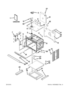 Oven Parts Diagram and Parts List for MMW9730AB01  Maytag Microwave