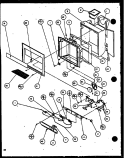 ICE AND WATER CAVITY Diagram and Parts List for 36091 P1115903W Litton Refrigerator