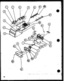 ICE BUCKET AND ICE MAKER Diagram and Parts List for 36091 P1115903W Litton Refrigerator