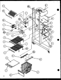 FZ SHELVING AND REF LIGHT Diagram and Parts List for SBD20K P1117701W W Amana Refrigerator