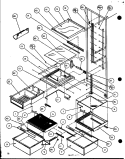 Part Location Diagram of R0179149 Whirlpool Crisper top assy