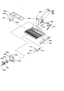 Machine Compartment Diagram and Parts List for SZD26VE-P1315207WE  Amana Refrigerator