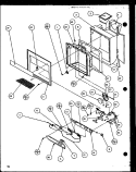 ICE AND WATER CAVITY Diagram and Parts List for SZD20K P1117702W Amana Refrigerator