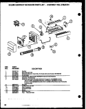 8 CUBE COMPACT ICE MAKER Diagram and Parts List for SBD20K P1117701W W Amana Refrigerator