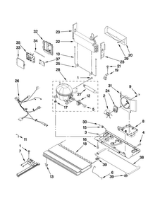 Unit Parts Diagram and Parts List for JFC2290VTB2  Jenn-Air Refrigerator