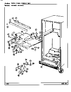 Fresh Food Compartment Diagram and Parts List for RB194PA DE75A Magic Chef Refrigerator