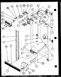REF / FZ CONTROLS AND CABINET PART Diagram and Parts List for 36571 P1115506W Litton Refrigerator