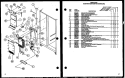 EVAP AND AIR HANDLING Diagram and Parts List for 36571 P1115506W Litton Refrigerator