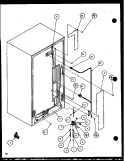 CABINET BACK Diagram and Parts List for 36571 P1115506W Litton Refrigerator