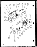 ICE BUCKET AND ICE MAKER Diagram and Parts List for 36571 P1115506W Litton Refrigerator