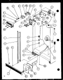 REF / FZ CONTROLS AND CABINET PART Diagram and Parts List for 36261 P1115702W Kenmore Refrigerator