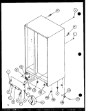 DRAIN AND ROLLERS Diagram and Parts List for 36261 P1115702W Kenmore Refrigerator