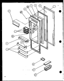 Part Location Diagram of D7828303 Whirlpool INNER DOOR. REF