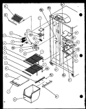 FZ SHELVING AND REF LIGHT Diagram and Parts List for SCD19J P1116701W Amana Refrigerator