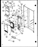 FZ EVAP AND AIR HANDLING Diagram and Parts List for SCD19J P1116701W Amana Refrigerator