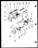 ICE BUCKET AND ICE MAKER Diagram and Parts List for SCD19J P1116701W Amana Refrigerator