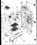 FZ SHELVING AND REF LIGHT Diagram and Parts List for SCD22J P1116102W Amana Refrigerator