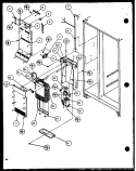 EVAP AND AIR HANDLING Diagram and Parts List for SCD22J P1116102W Amana Refrigerator