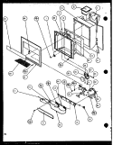 ICE AND WATER CAVITY Diagram and Parts List for SCD22J P1116102W Amana Refrigerator