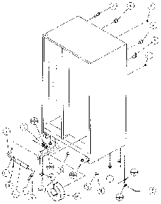 Drain & Rollers Diagram and Parts List for 36761-P1135802W  Amana Refrigerator