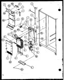 EVAP AND AIR HANDLING Diagram and Parts List for SCD25J P1116302W Amana Refrigerator