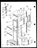 FZ DOOR Diagram and Parts List for SCD25JP P1116306W Amana Refrigerator