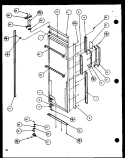 REF DOOR Diagram and Parts List for SCD25JP P1116306W Amana Refrigerator