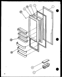 Part Location Diagram of D7783406 Whirlpool SHELF-REF DOOR