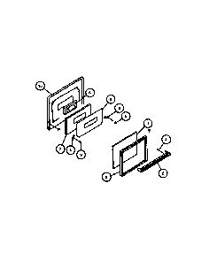 Page 4 Diagram and Parts List for RLT365UWW-P1136239NW  Caloric Range