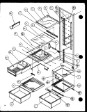 REF SHELVING AND DRAWERS Diagram and Parts List for SZ22MBW P1120610W W Amana Refrigerator