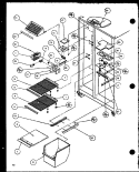 FZ SHELVING AND REF LIGHT Diagram and Parts List for SZDE27KBL P1110602W L Amana Refrigerator