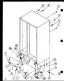 DRAIN AND ROLLERS Diagram and Parts List for SZDE27KBL P1110602W L Amana Refrigerator