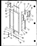 REF DOOR Diagram and Parts List for SZD27KBW P1101203W W Amana Refrigerator