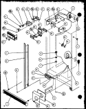 REF / FZ CONTROLS AND CABINET PART Diagram and Parts List for SZD27KBW P1101203W W Amana Refrigerator