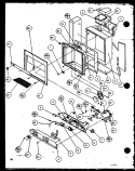 ICE AND WATER CAVITY Diagram and Parts List for SZD27KBW P1101203W W Amana Refrigerator