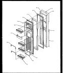 FZ DOOR Diagram and Parts List for SXDE27NE P1162206W E Amana Refrigerator